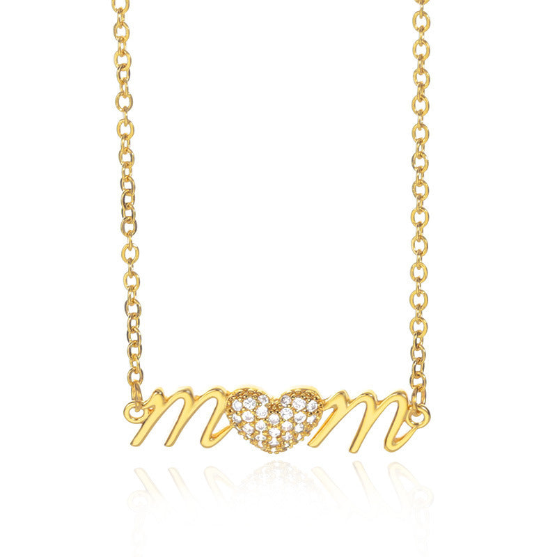 Amazon New Product Mother's Birthday Gift Necklace Heart