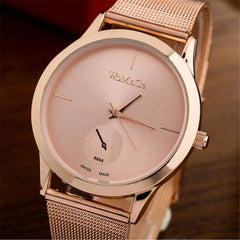 Fashion Alloy Belt Mesh Watch Unisex women's watches Minimalist Style Quartz Watch relogio feminino saat Watches for women