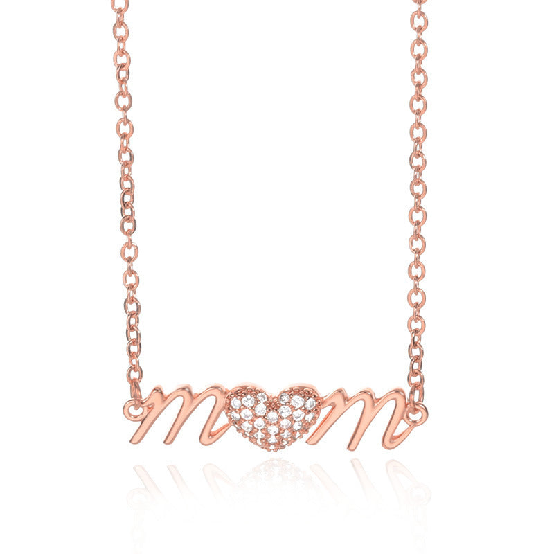 Amazon New Product Mother's Birthday Gift Necklace Heart